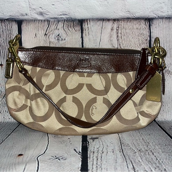 Vintage Y2K Coach Madison Op Art Signature Small Hobo Shoulder Bag - Picture 9 of 17